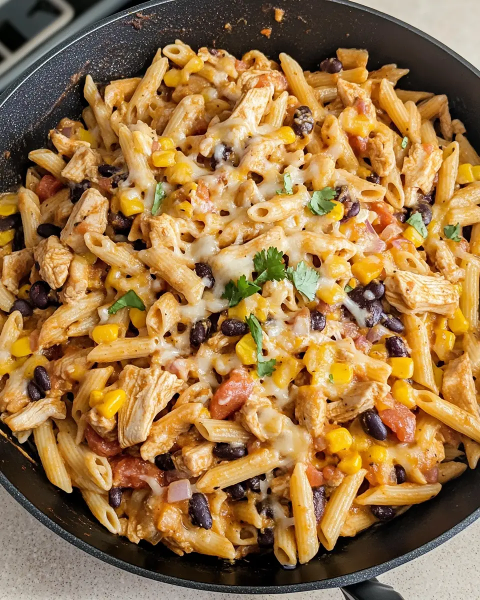 Southwest Chicken Pasta Skillet