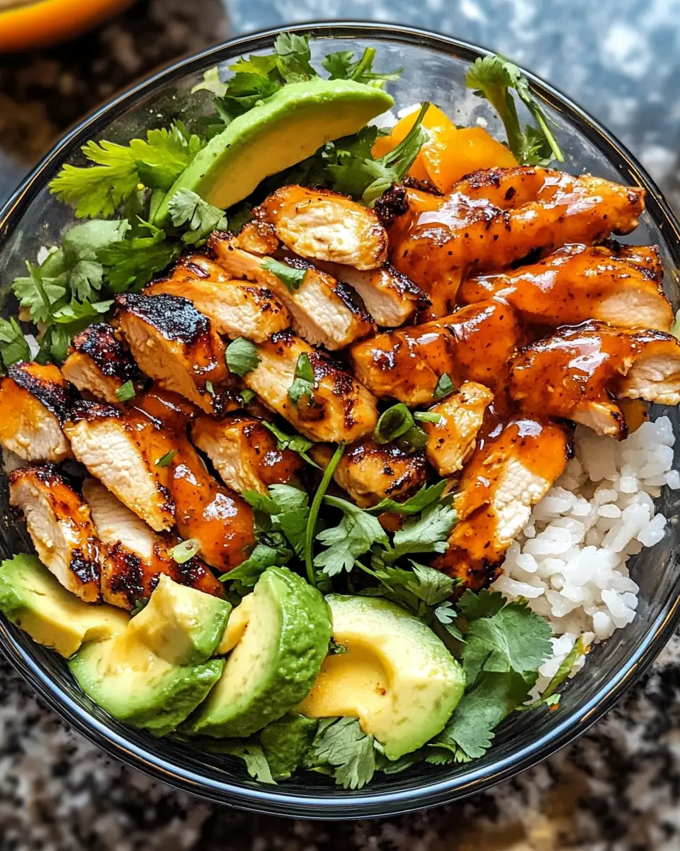 Spicy Honey-Ginger Chicken Bowls