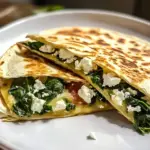 Spinach and Feta Quesadillas