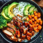 Sticky Chicken Rice Bowls Recipe