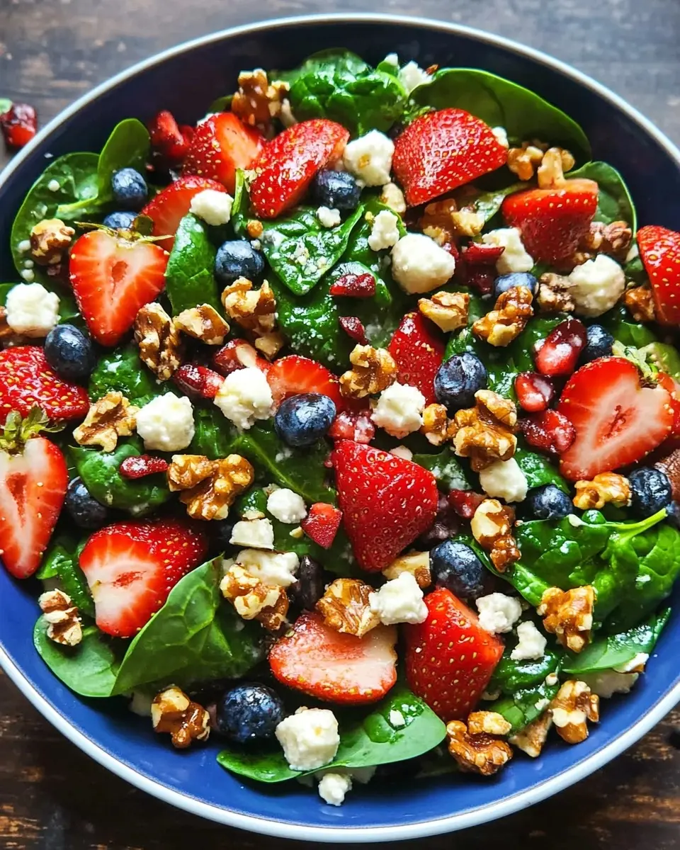 Strawberry Spinach Salad