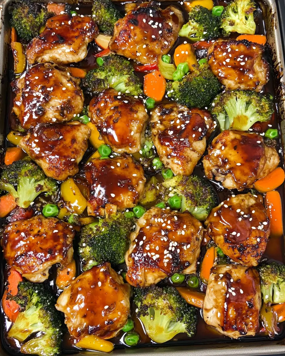 Teriyaki Chicken Sheet Pan Supper