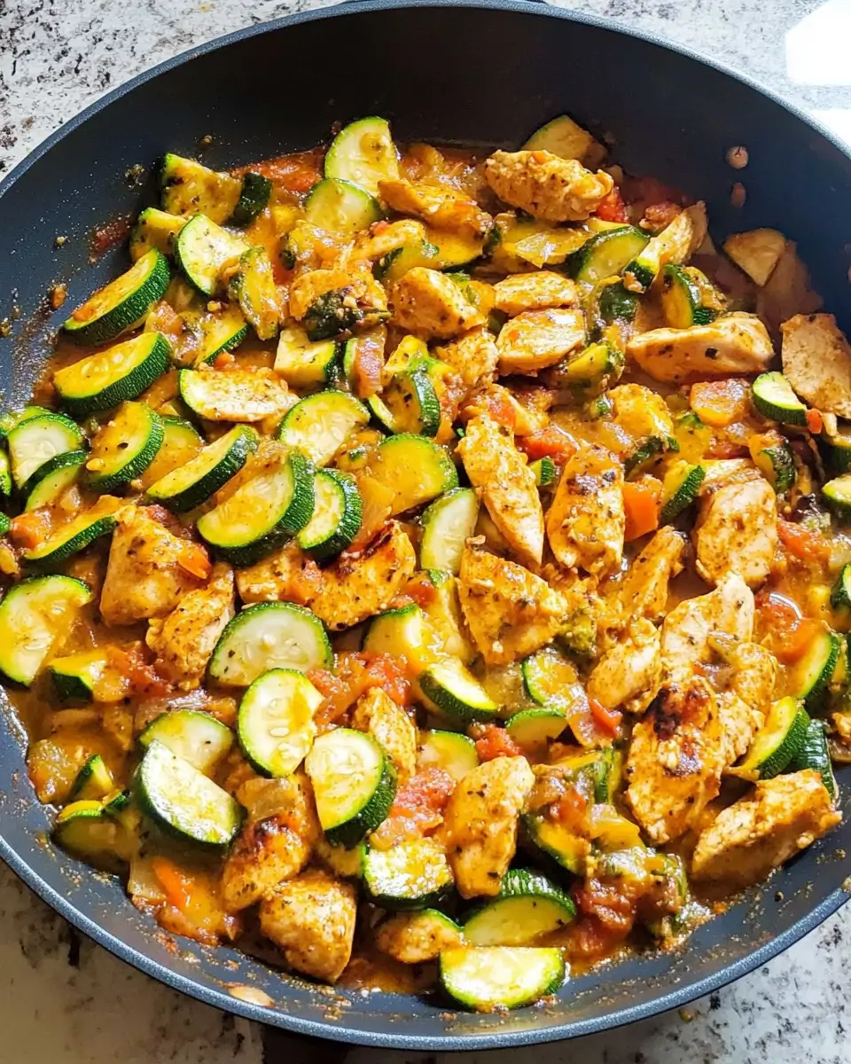 Tex Mex Chicken and Zucchini Recipe