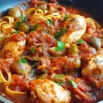 Tuscan Skillet Chicken Cacciatore