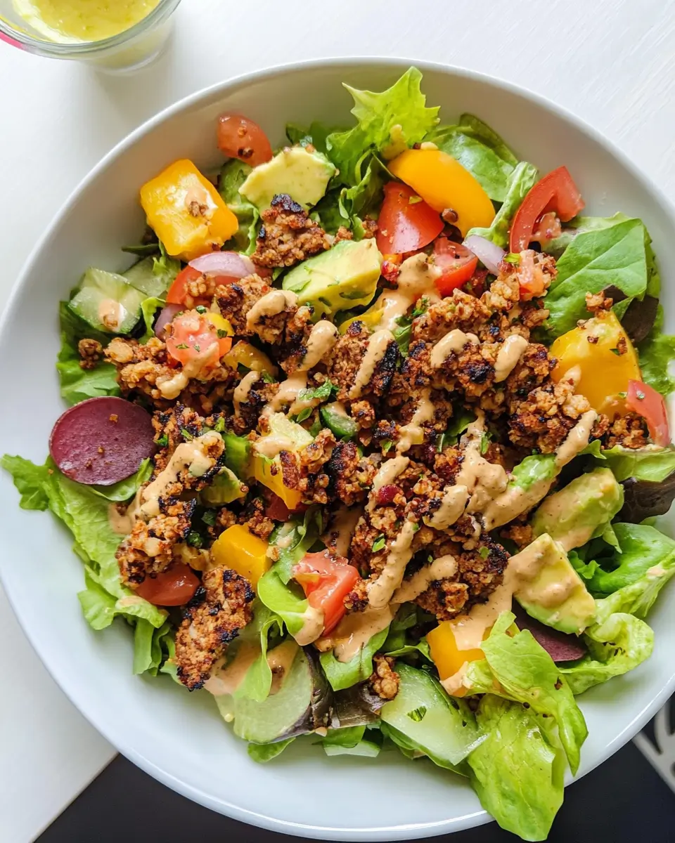 Veggie Burger Salad (Vegetarian + Gluten Free)