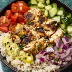 20 Minute Greek Chicken Rice Bowl