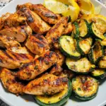 Asado Chicken and Sauteed Lemon Zucchini