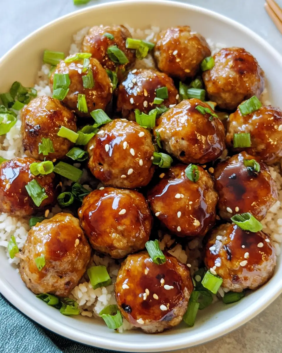 Asian Glazed Turkey Meatballs