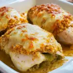 Baked Stuffed Chicken Breast with Green Chiles and Cheese
