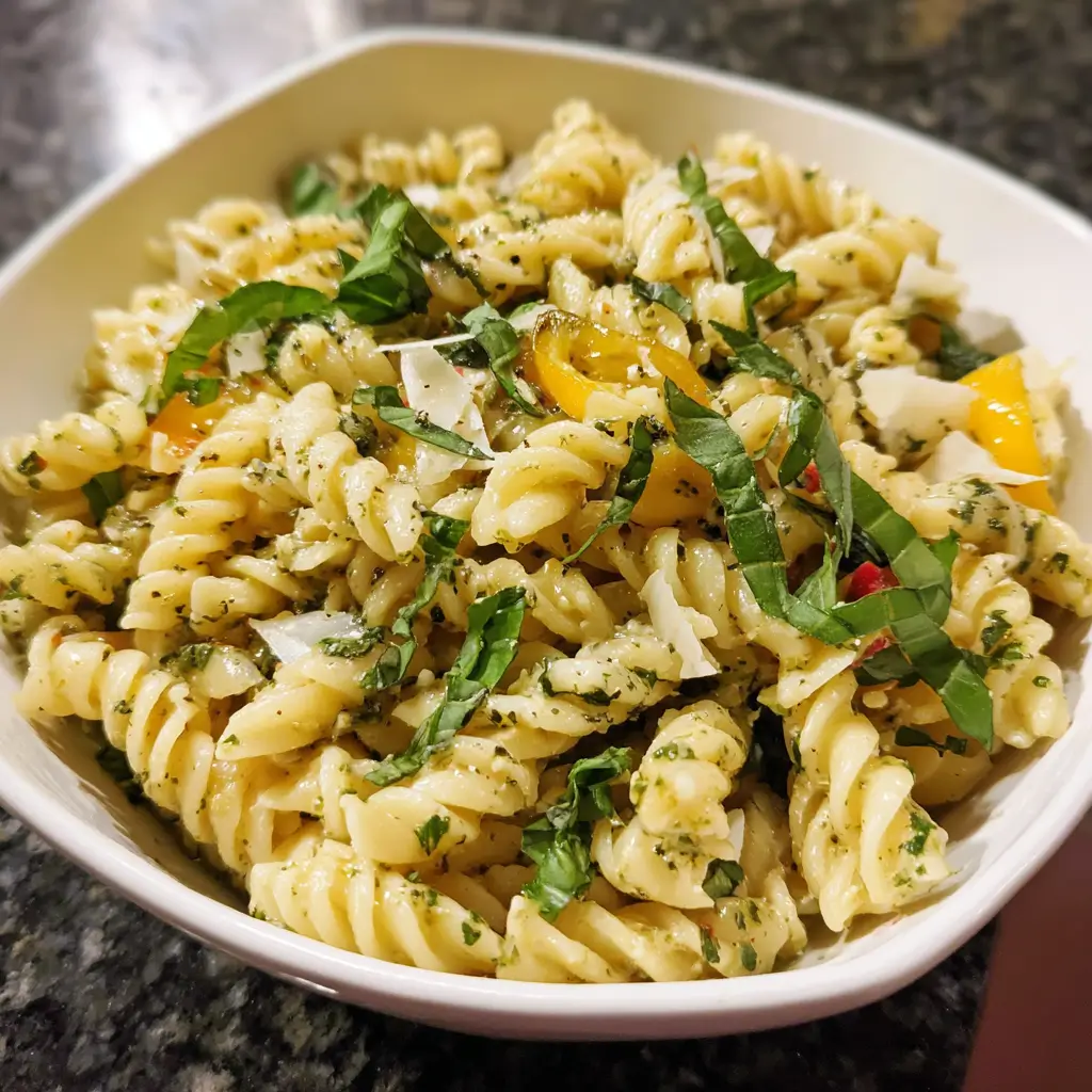 Basil Lemon Pasta Salad