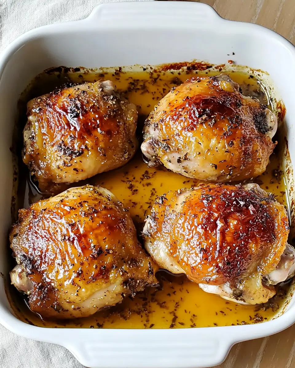 Best Baked Honey Mustard Chicken Thighs