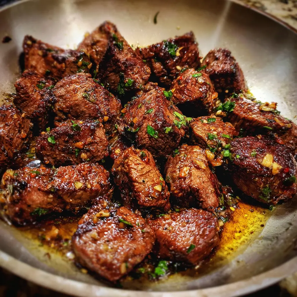 Cajun Garlic Butter Steak Bites