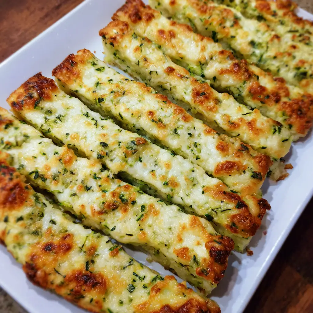 Cheesy Zucchini Breadsticks