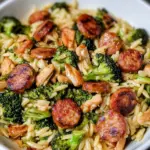 Chicken Sausage Broccoli Orzo
