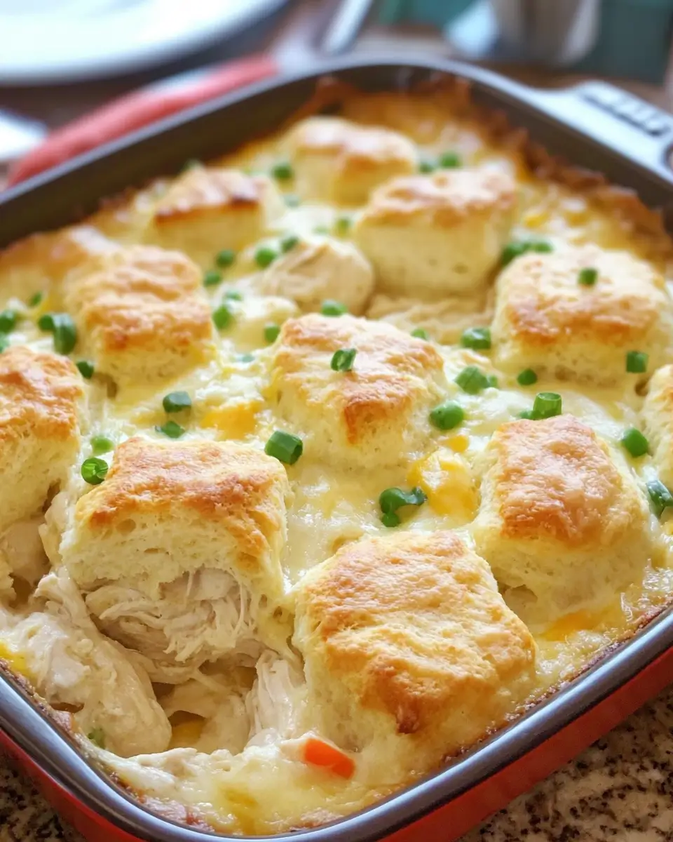 Chicken and Biscuits Casserole