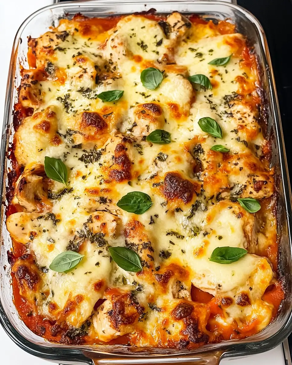 Chicken and Mozzarella Bake