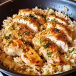 Chicken with Garlic Parmesan Rice