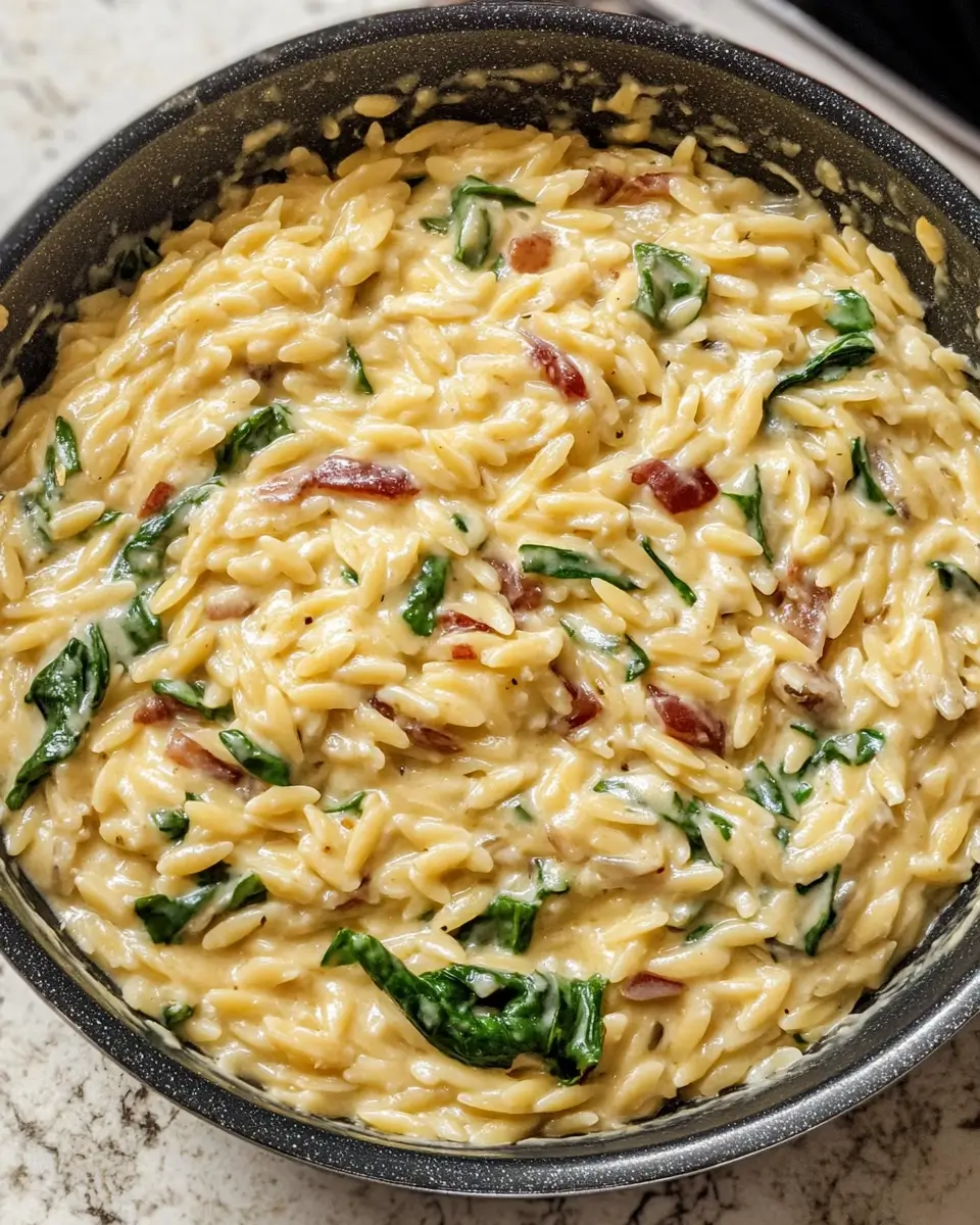 Creamy Tuscan Orzo