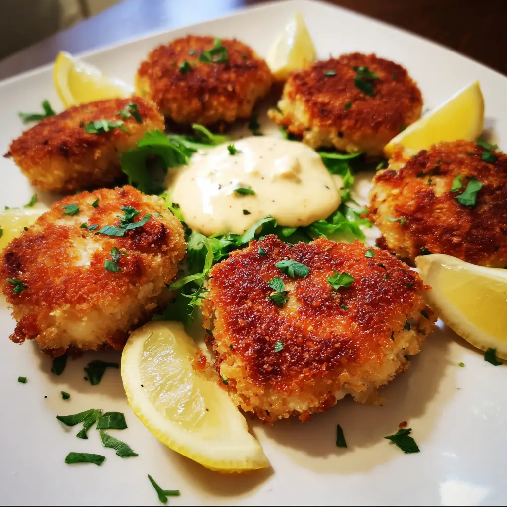 Crispy Shrimp Cakes with Lemon Aioli