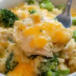 Crockpot Cheesy Chicken Broccoli Rice