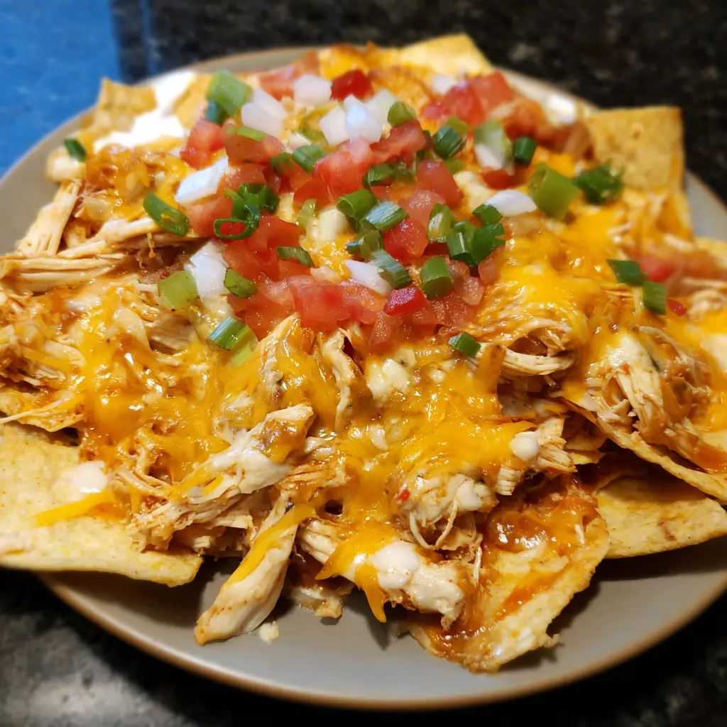 Crockpot Chicken Nachos