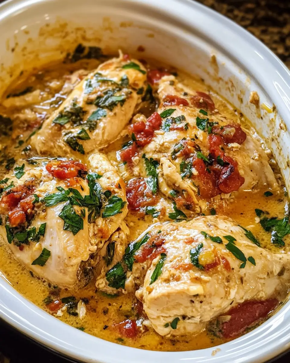 Crockpot Tuscan Chicken