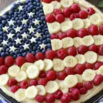Easy American Flag Fruit Pizza