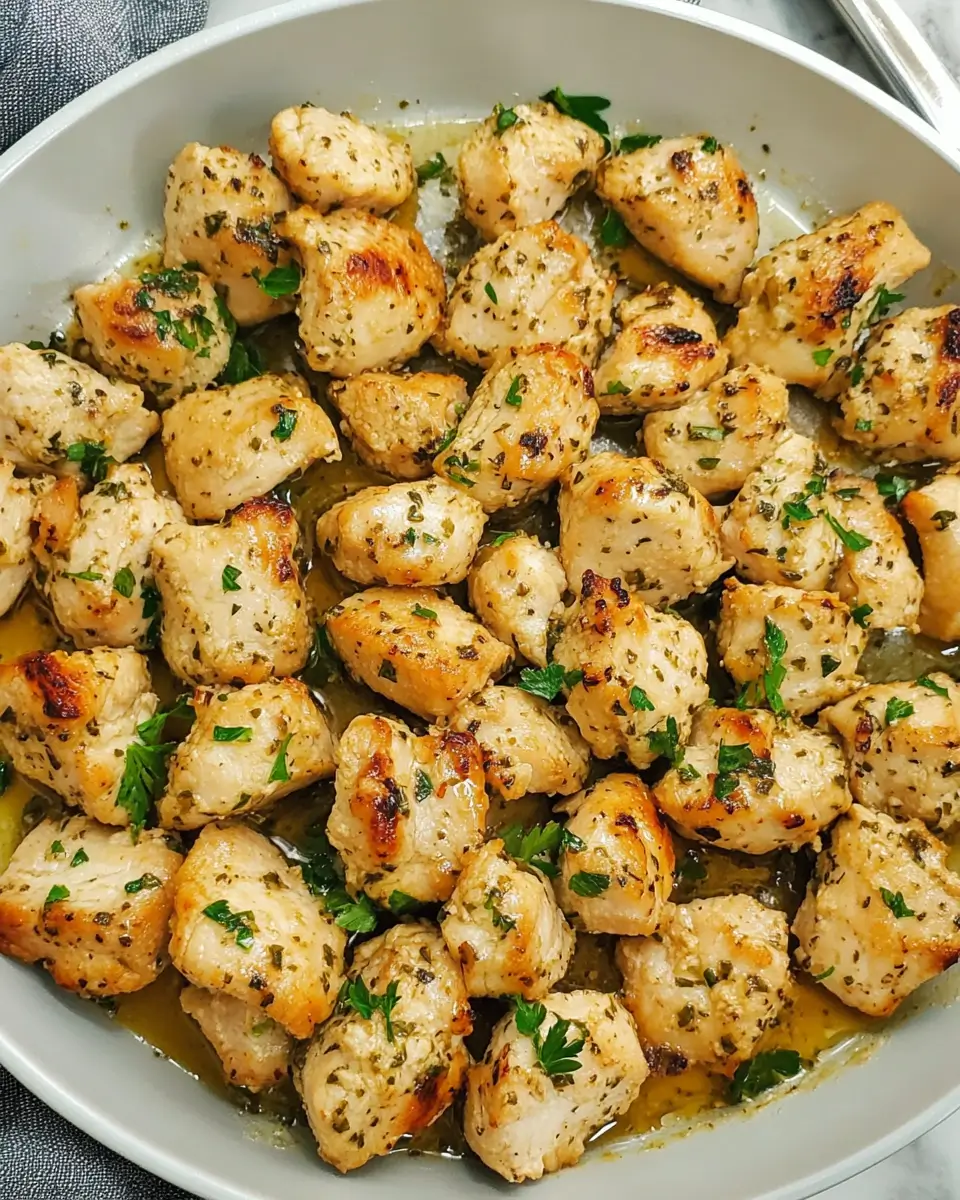 Easy Garlic Chicken Bites