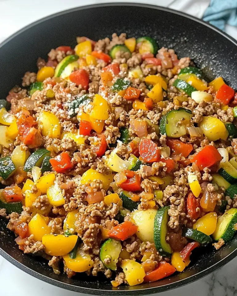 Easy Ground Turkey Vegetable Skillet