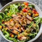 Fiesta Ranch Salad with Salsa Verde Chicken