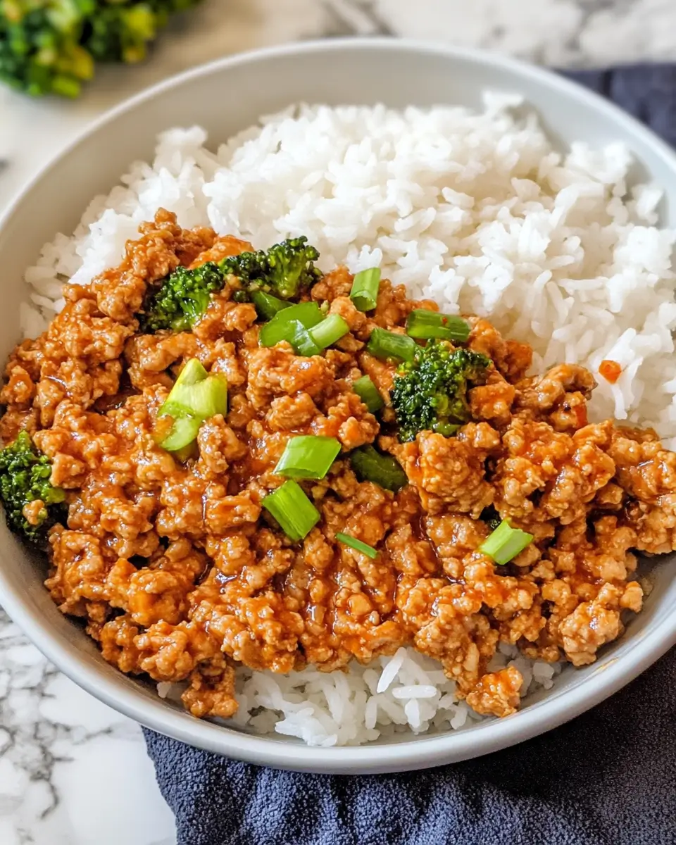 Firecracker Ground Chicken Bowl