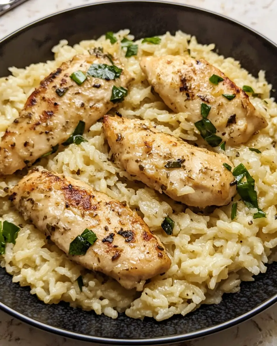 Garlic Chicken Over Rice