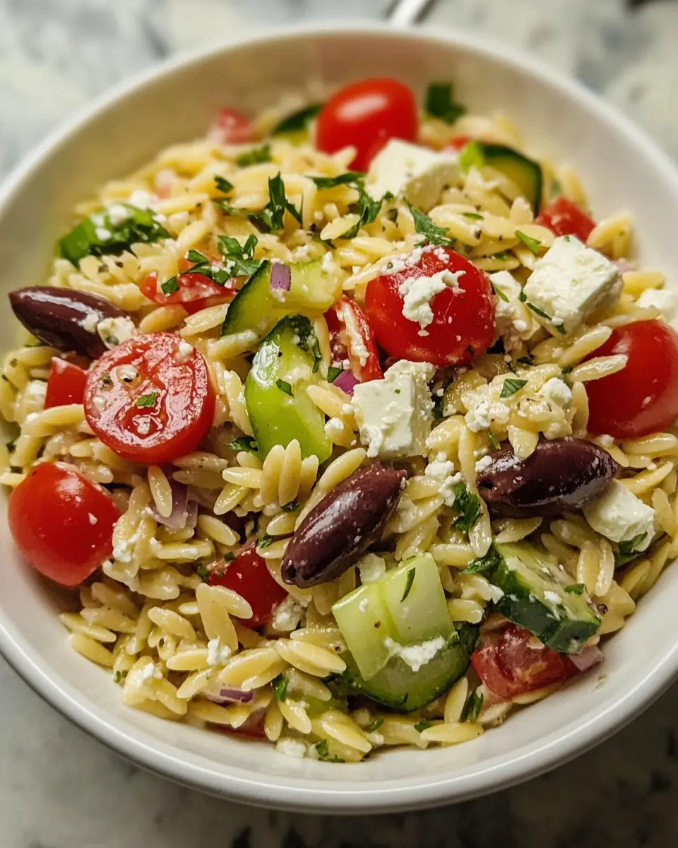Greek Orzo Pasta Salad