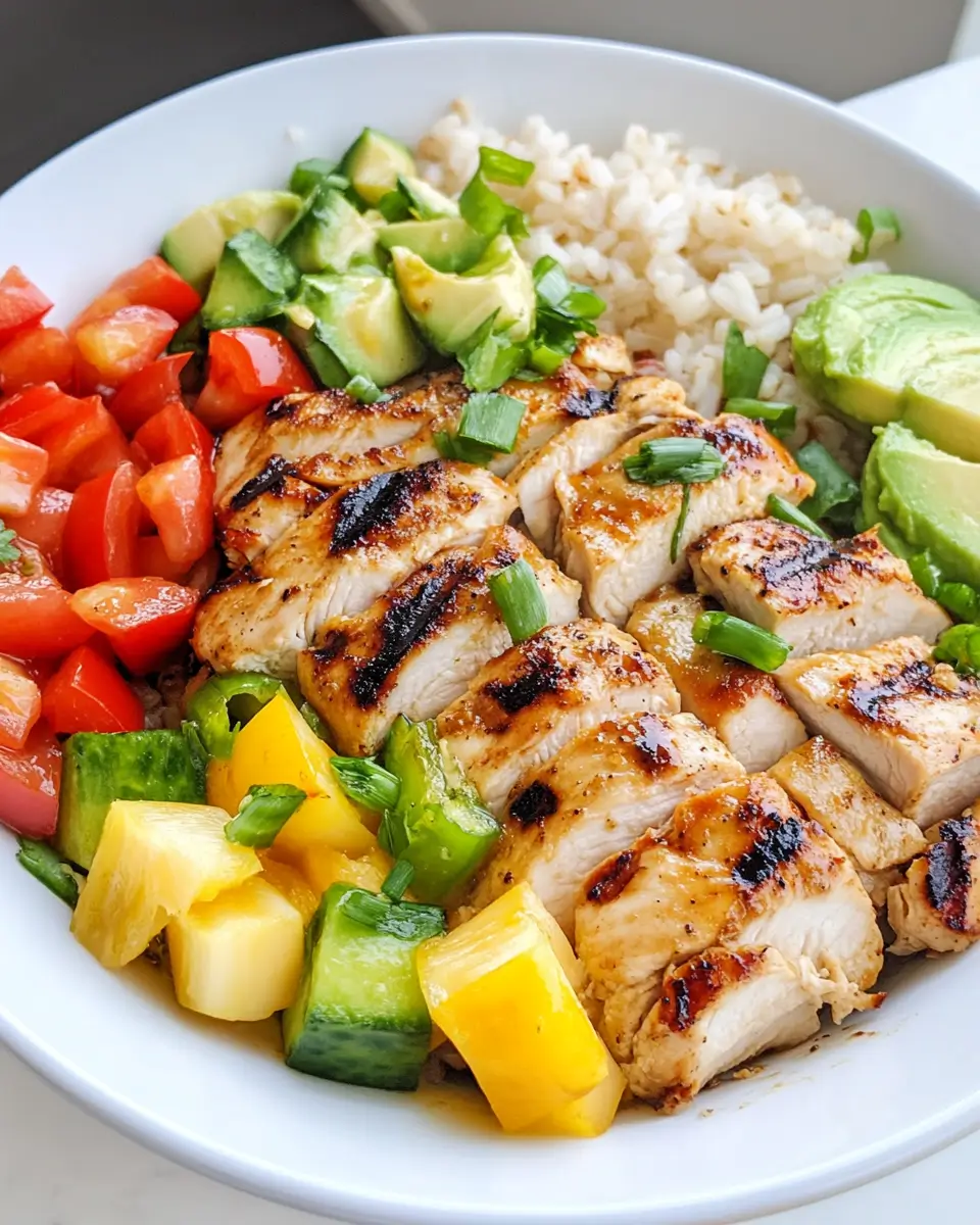 Grilled Hawaiian Chicken Bowls