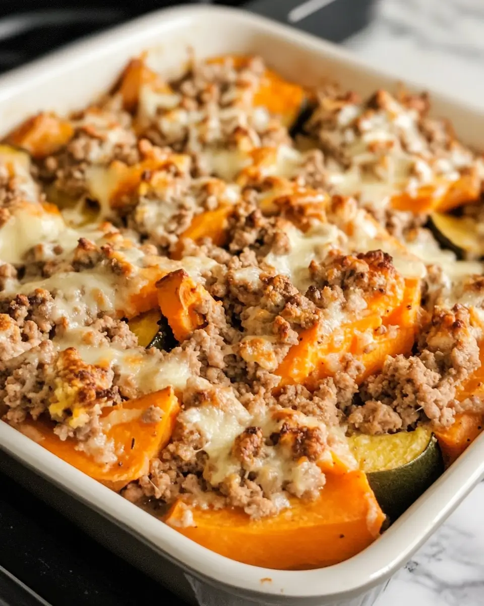 Ground Turkey Sweet Potato Bake