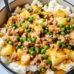 Ground Turkey with Potatoes and Spring Peas