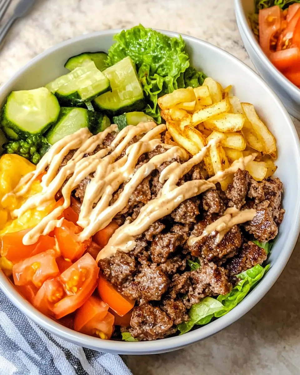 Healthy Burger Bowls