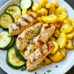 Healthy Chicken Breast with Zucchini and Squash
