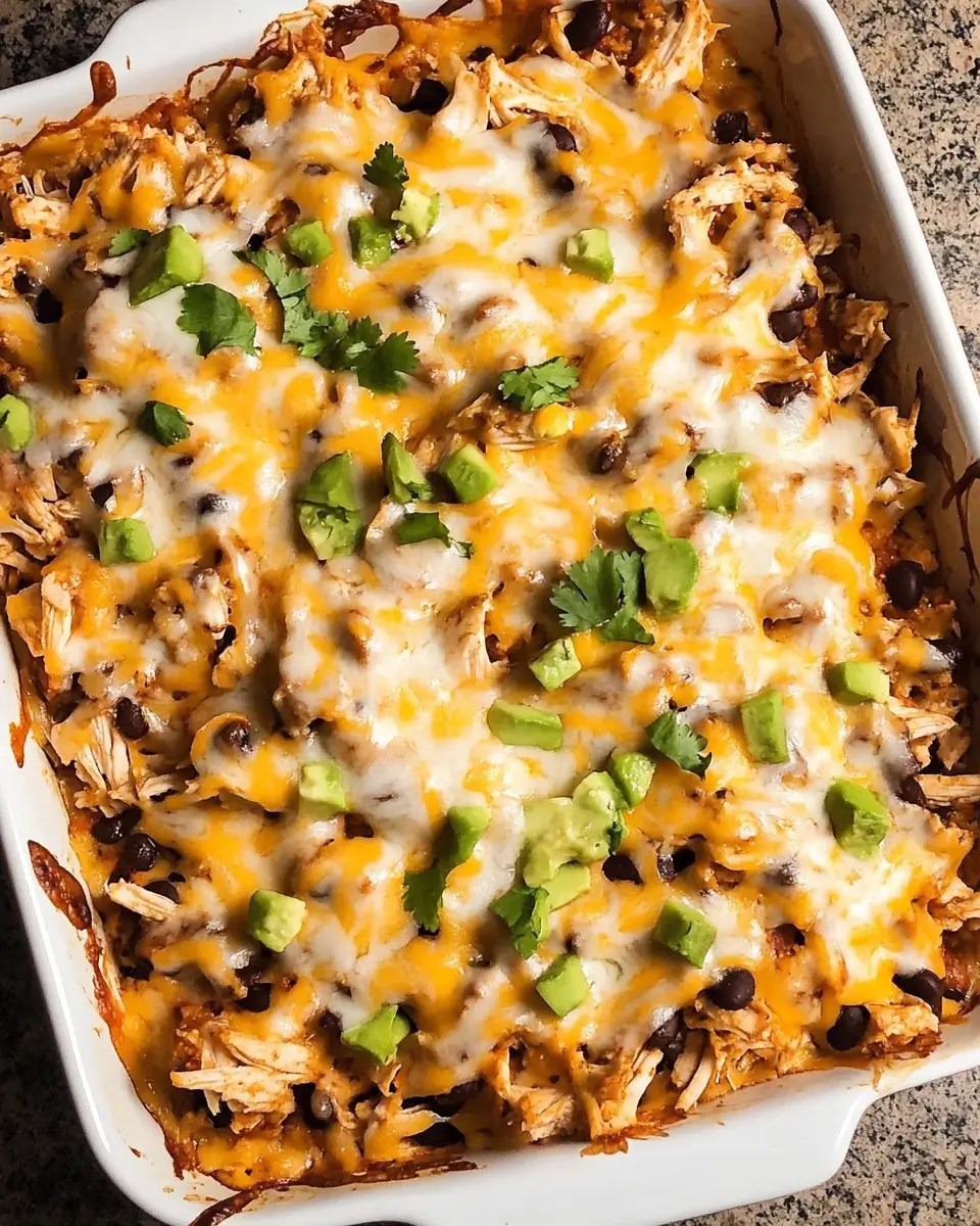 Healthy Chicken Taco Casserole