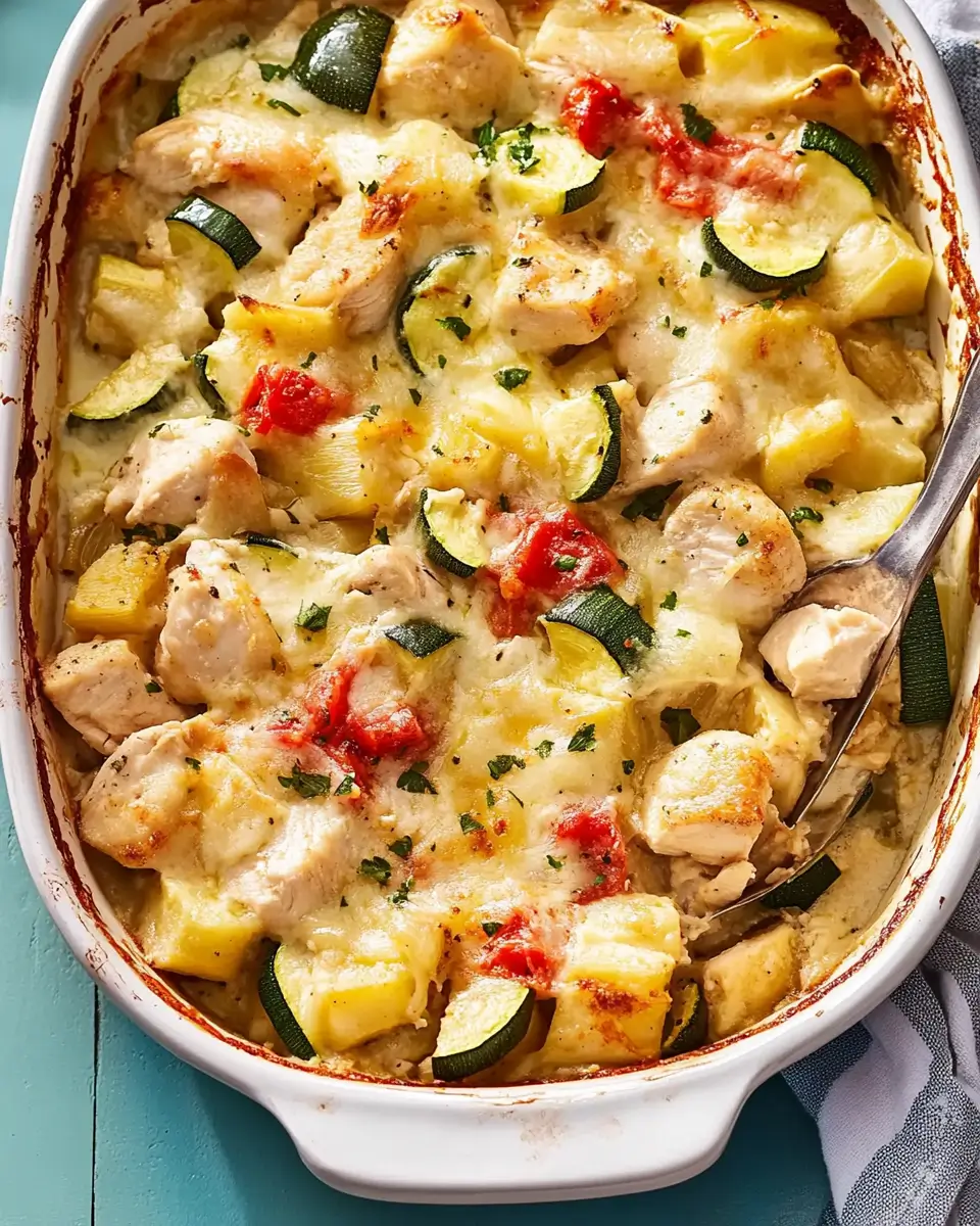 Healthy Chicken & Zucchini Casserole