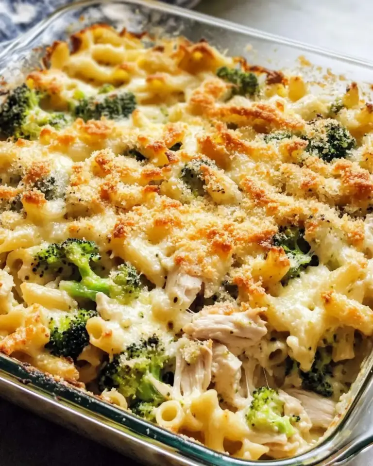 Healthy Chicken and Broccoli Pasta Bake