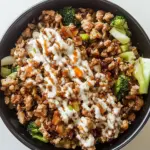 Healthy Ground Turkey Teriyaki Rice Bowl