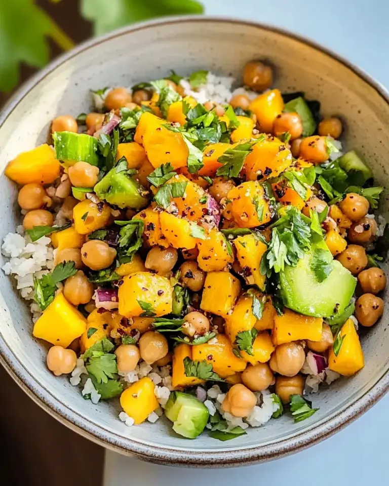 Healthy Mango Chickpea Salad
