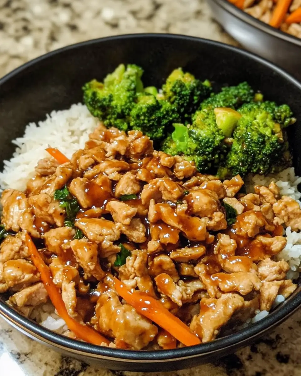Healthy Teriyaki Turkey Rice Bowls