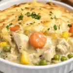 High Protein Crustless Chicken Pot Pie
