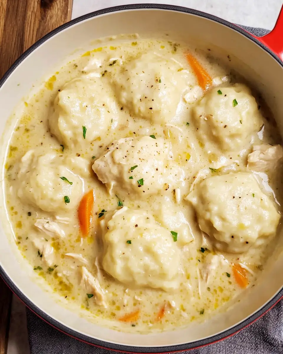 Homemade Chicken and Dumplings Recipe
