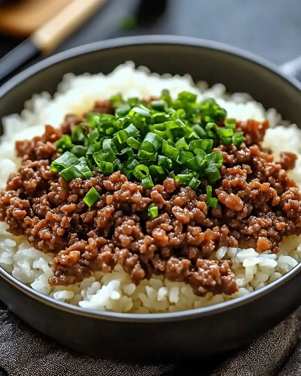 Korean Ground Beef Bowl