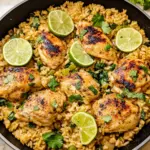 One Pan Cilantro Lime Chicken and Rice