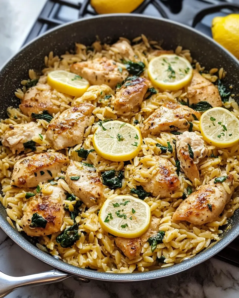 One-Pan Lemon Chicken Orzo