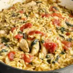 One-Pan Orzo Tuscan Chicken Bake